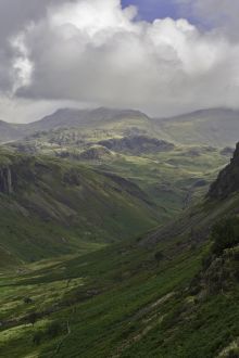 U shaped valley in the lake District, UK
