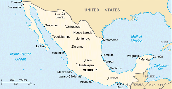 map of the country