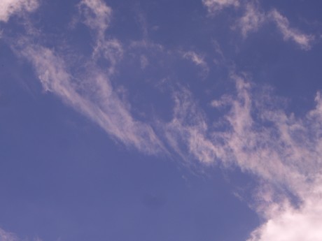 Photograph of a blue sky