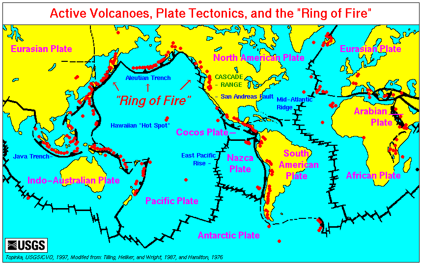 rises where  and earthquakes geography worksheet occur the magma crust through   Volcanoes Earth's